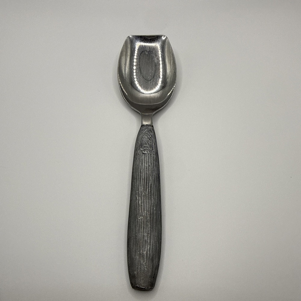 Vintage Aycock Aluminum Handle Flat Tip Serving Spoon MCM
